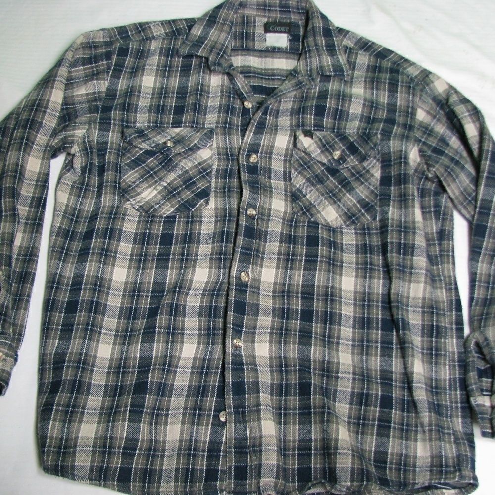 Vintage Codet Flannel Button-Down Shirt